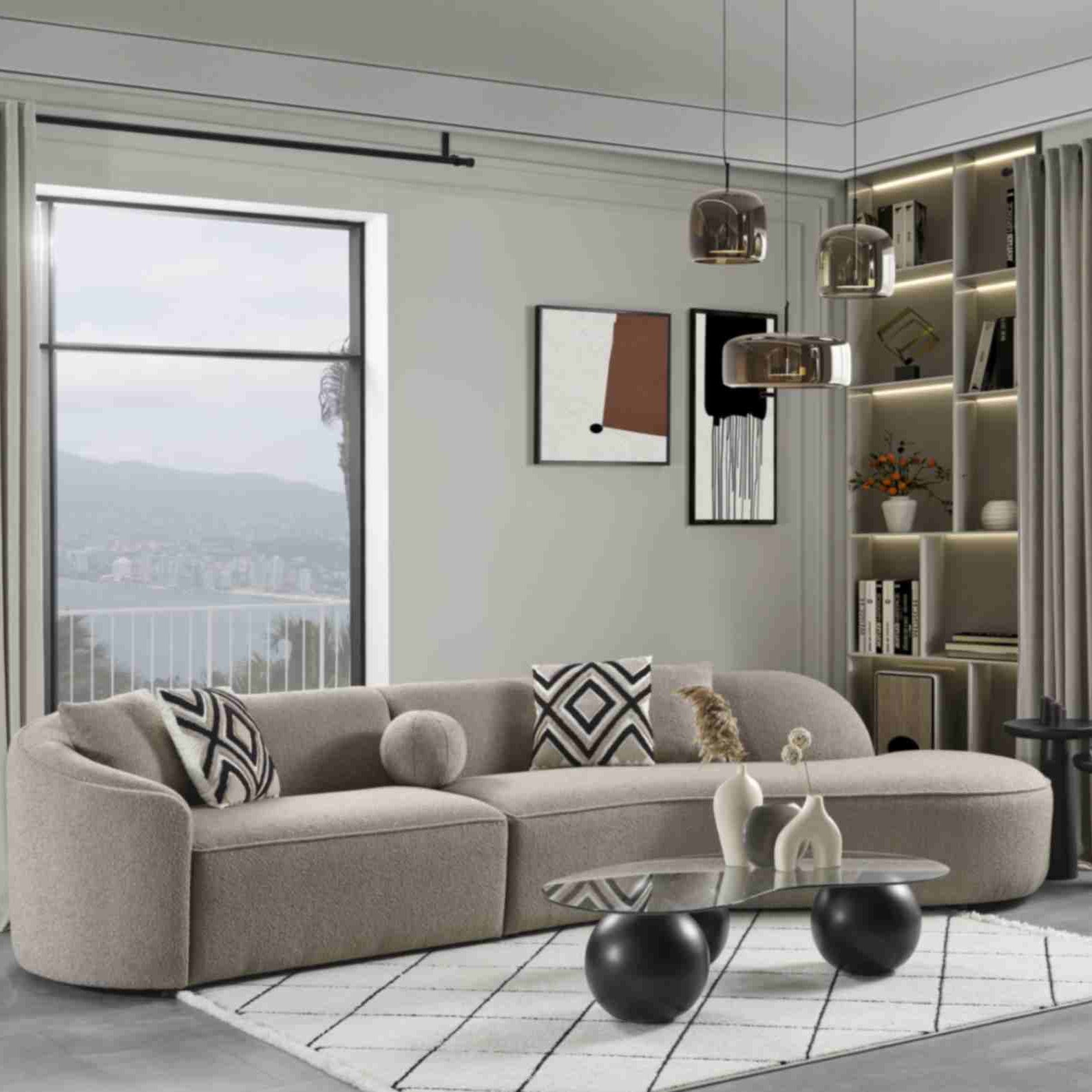 Hockey 4 seater sofa